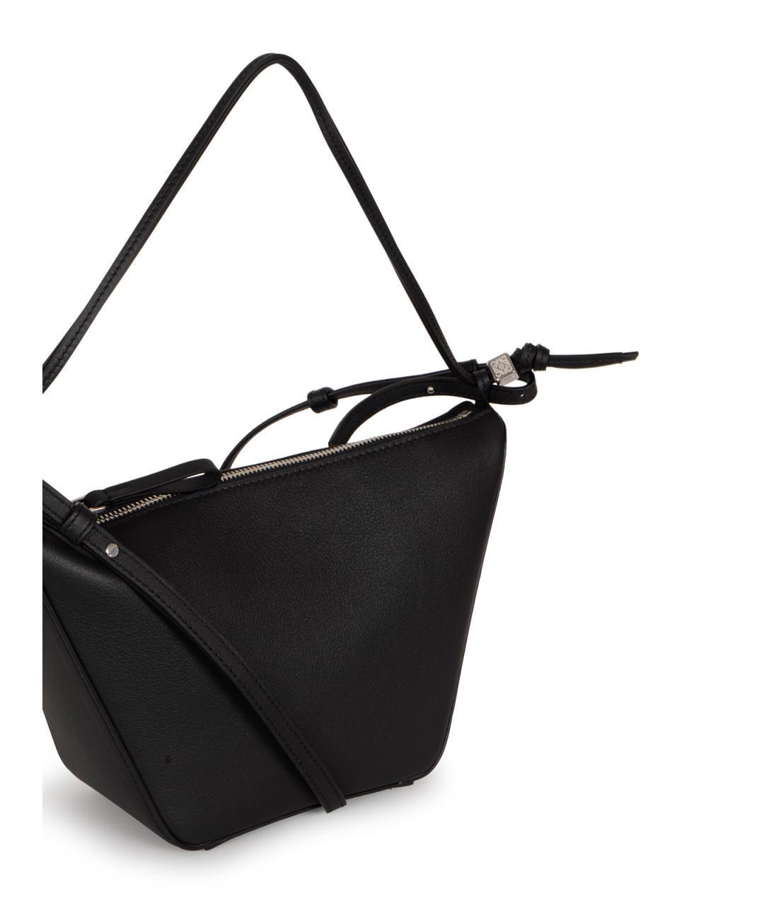 LOEWE Черная кожаная сумка через плечо, фото 4