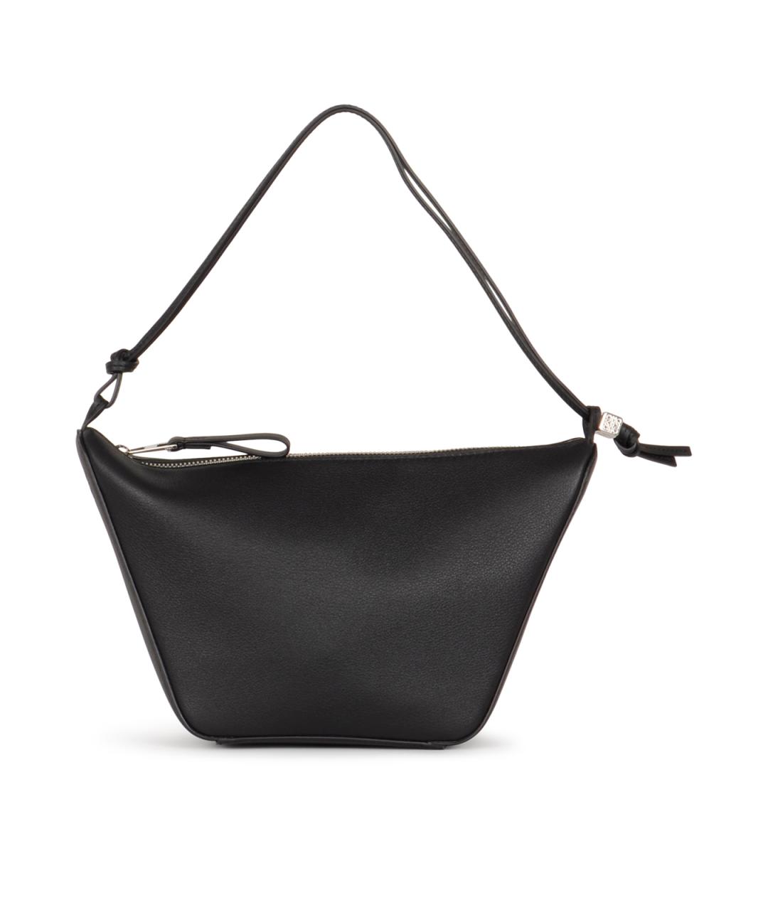 LOEWE Черная кожаная сумка через плечо, фото 1