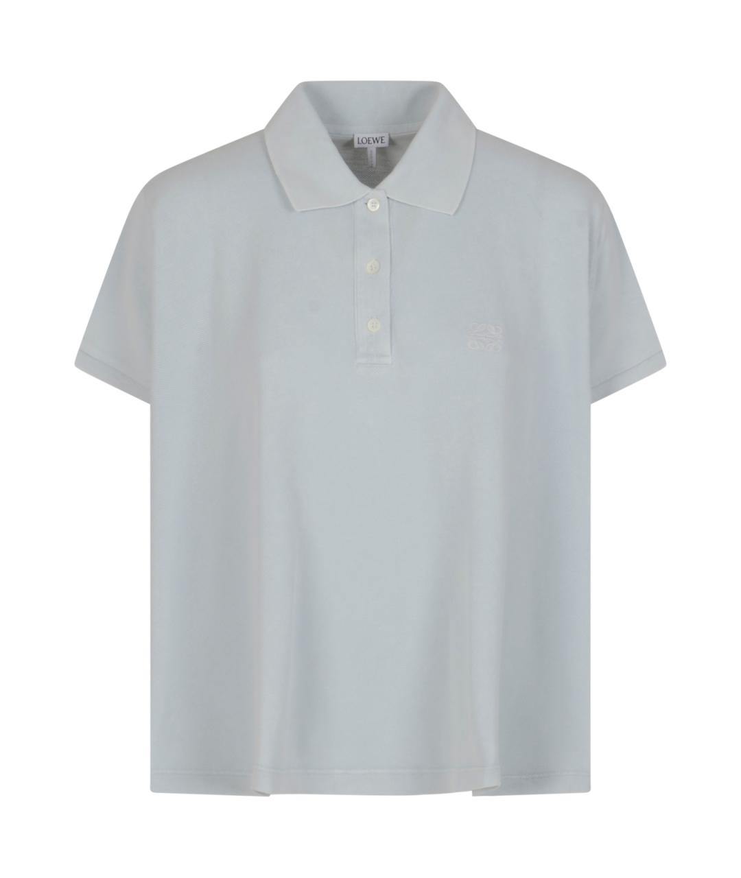 LOEWE Голубая хлопковая футболка, фото 1