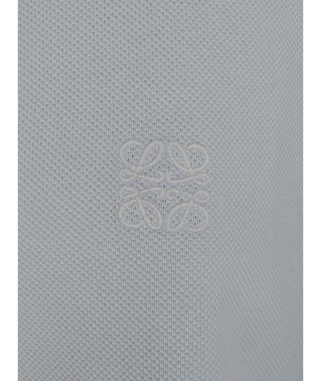 LOEWE Голубая хлопковая футболка, фото 3
