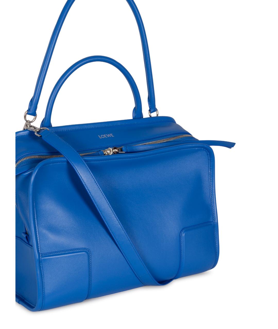 LOEWE Синяя кожаная сумка тоут, фото 4