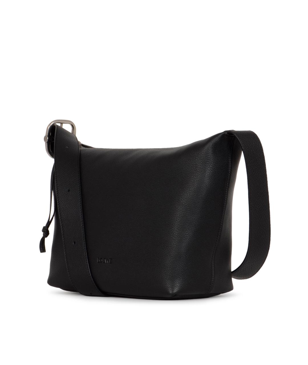 LOEWE Черная кожаная сумка на плечо, фото 2