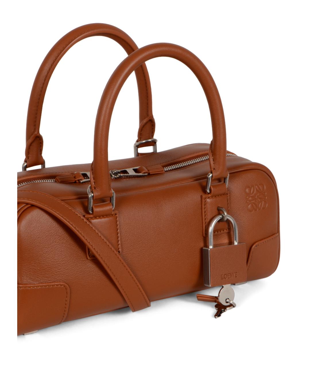 LOEWE Коричневая кожаная сумка тоут, фото 4