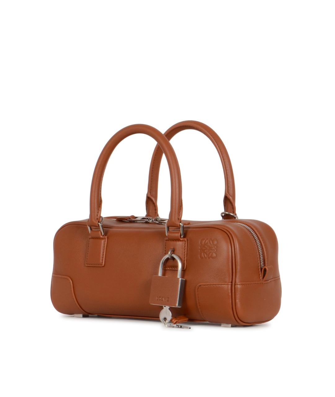 LOEWE Коричневая кожаная сумка тоут, фото 2