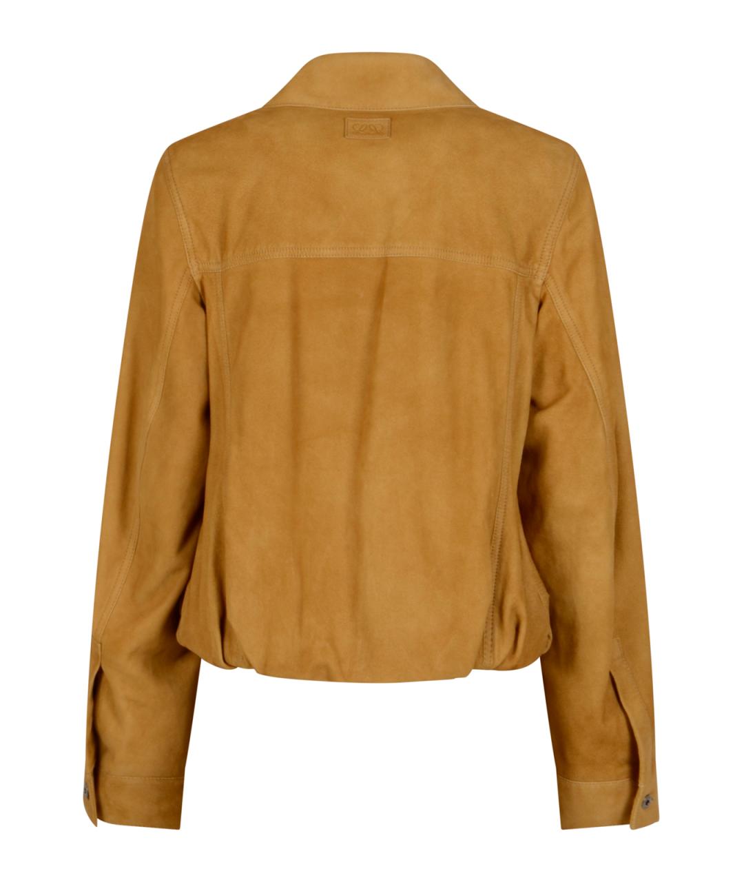 LOEWE Коричневая кожаная куртка, фото 2