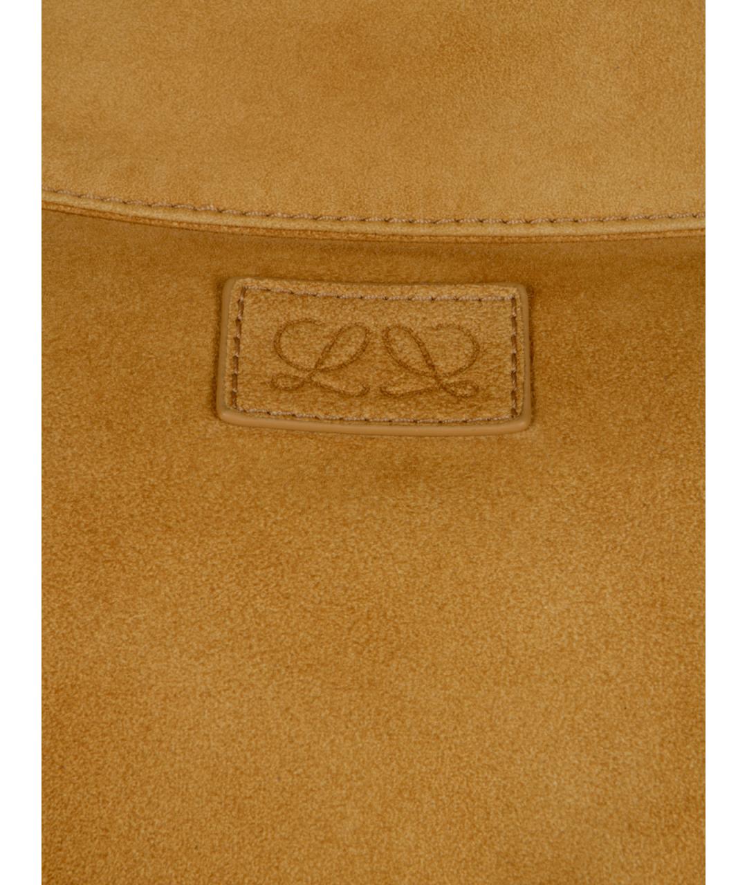 LOEWE Коричневая кожаная куртка, фото 3