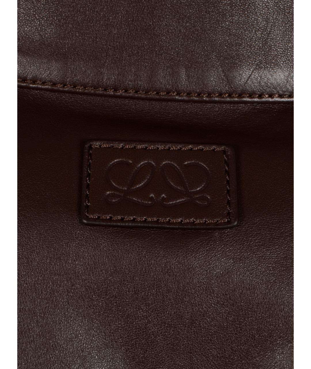 LOEWE Коричневая кожаная куртка, фото 3