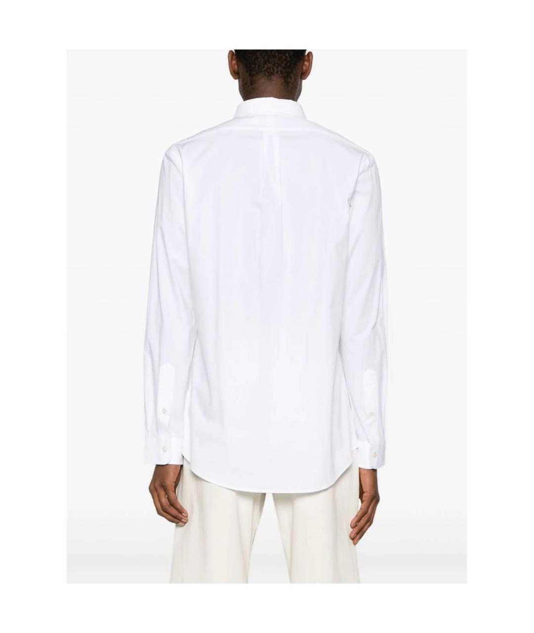 POLO RALPH LAUREN Белая хлопковая кэжуал рубашка, фото 4