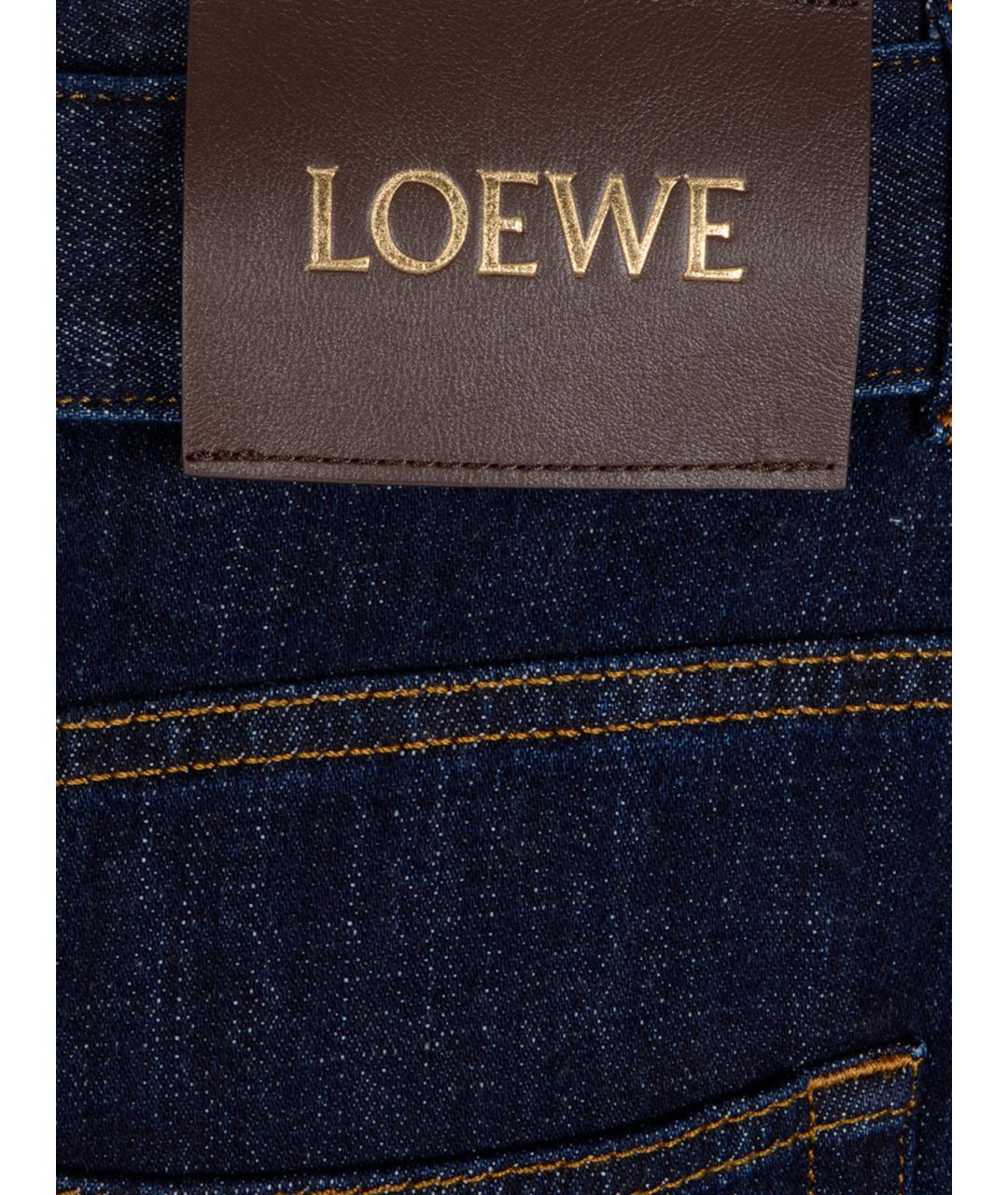 LOEWE Синие хлопковые прямые джинсы, фото 3