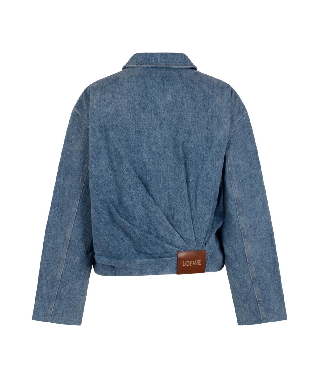 LOEWE Синяя хлопковая куртка, фото 2