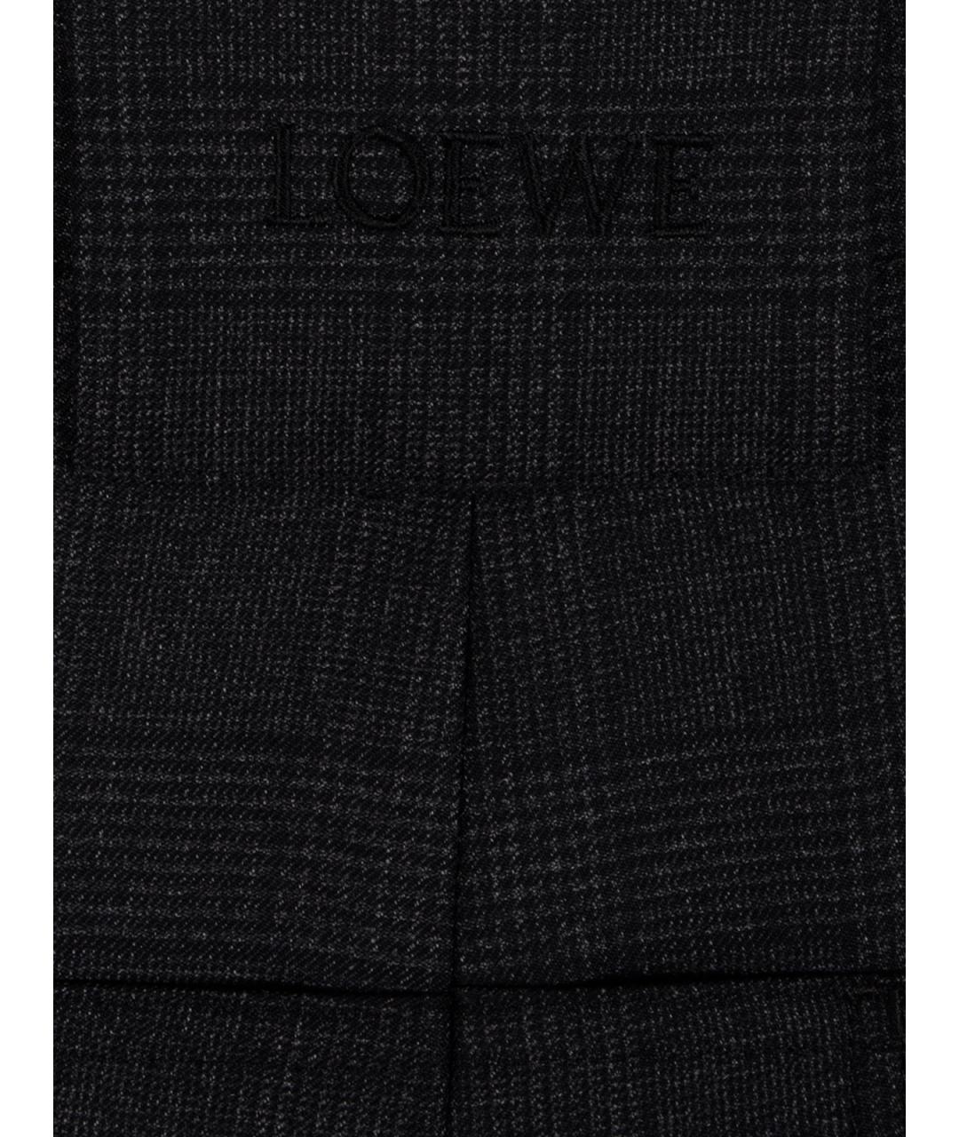 LOEWE Антрацитовые хлопковые шорты, фото 3