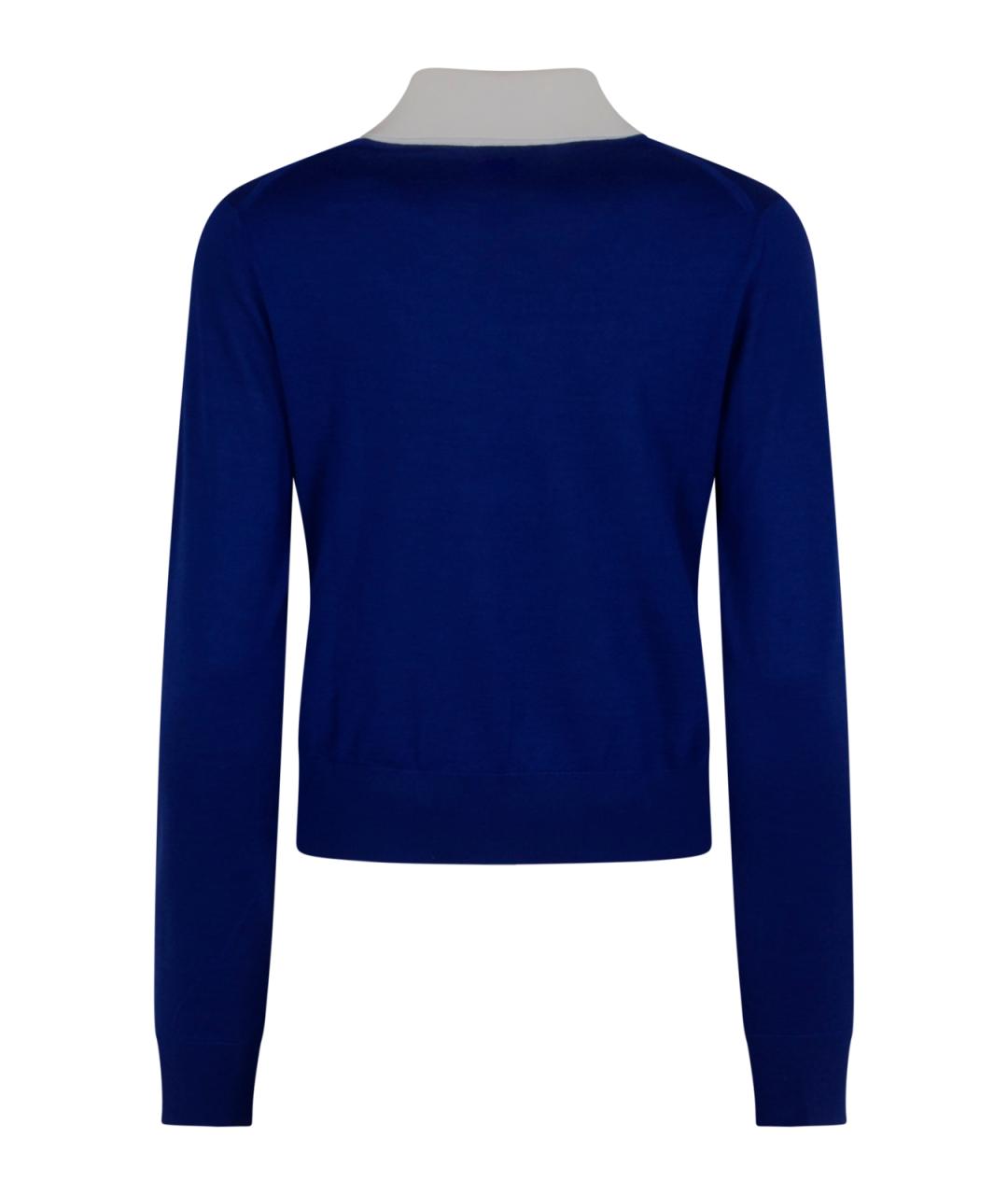 CELINE Синий кашемировый джемпер / свитер, фото 2