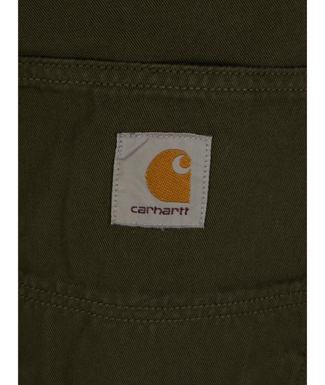 CARHARTT WIP Зеленые хлопковые повседневные брюки, фото 3