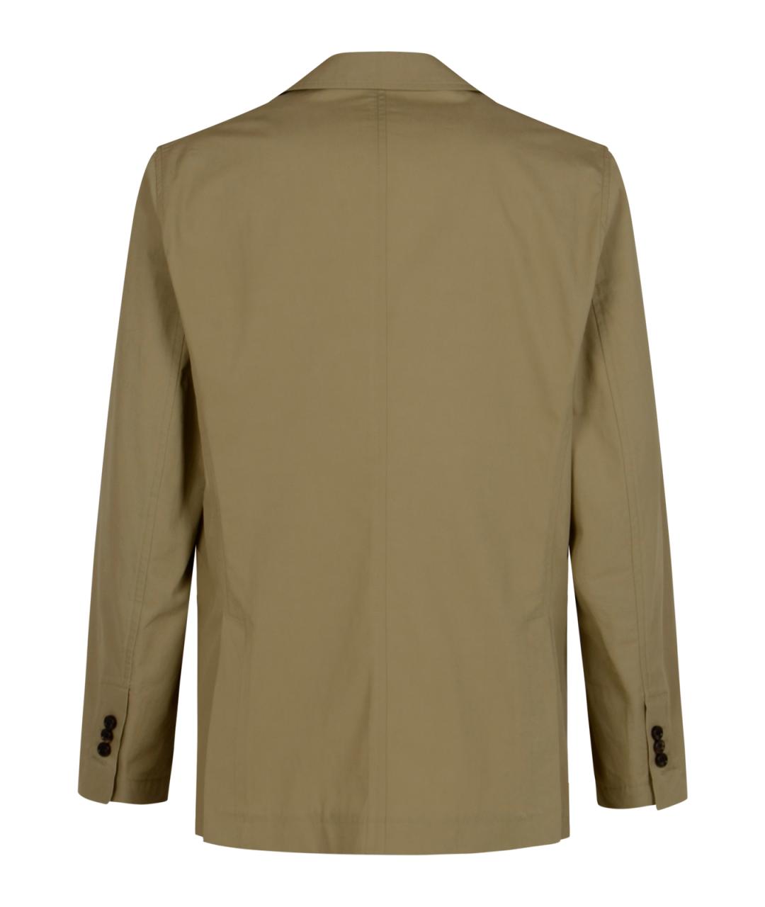 BURBERRY Хаки хлопковый пиджак, фото 2