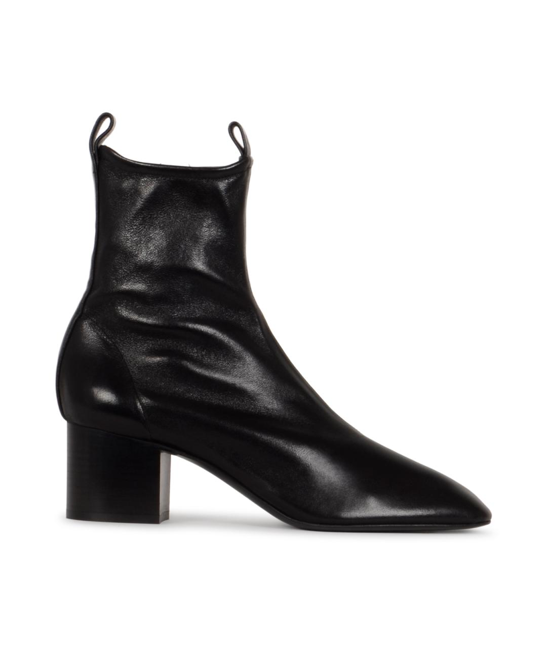 CELINE Черные кожаные ботильоны, фото 1