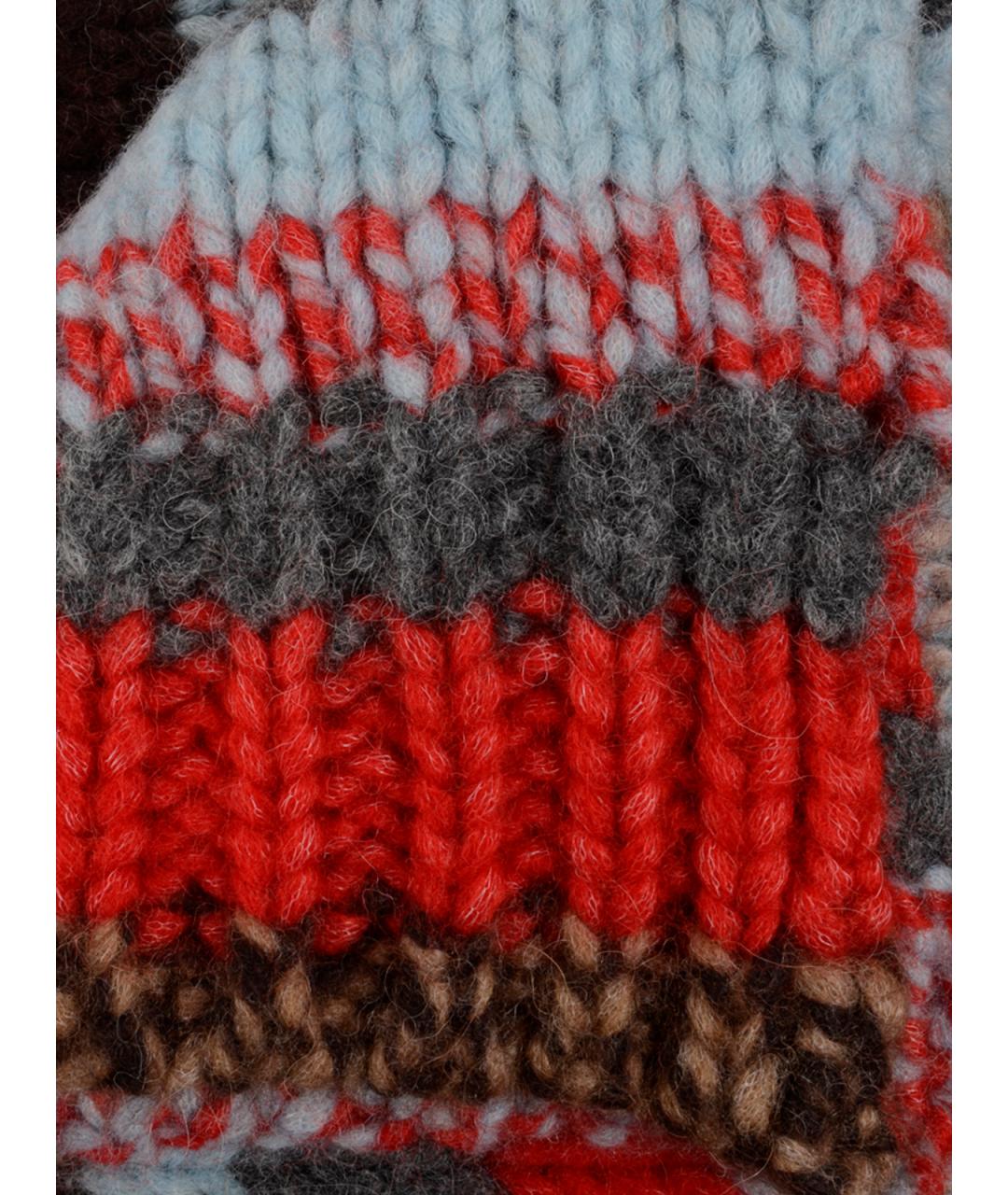 CELINE Мульти шерстяной шарф, фото 3