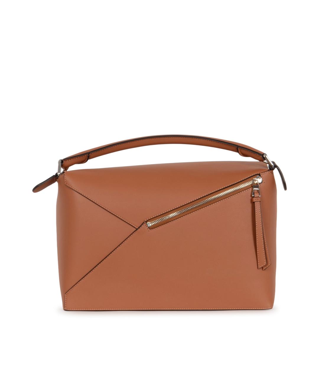 LOEWE Коричневая кожаная сумка на плечо, фото 3