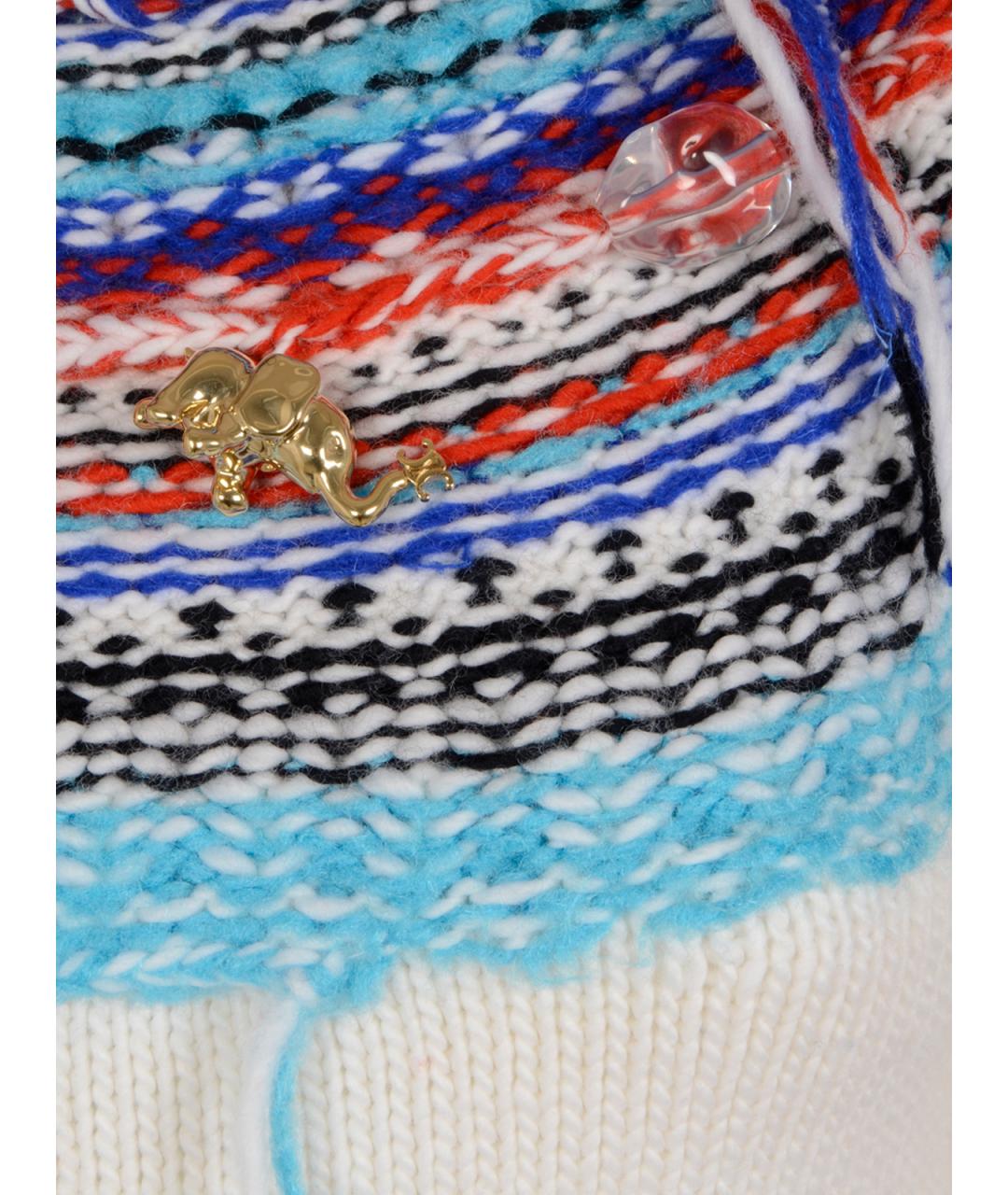 CELINE Белый шерстяной джемпер / свитер, фото 3