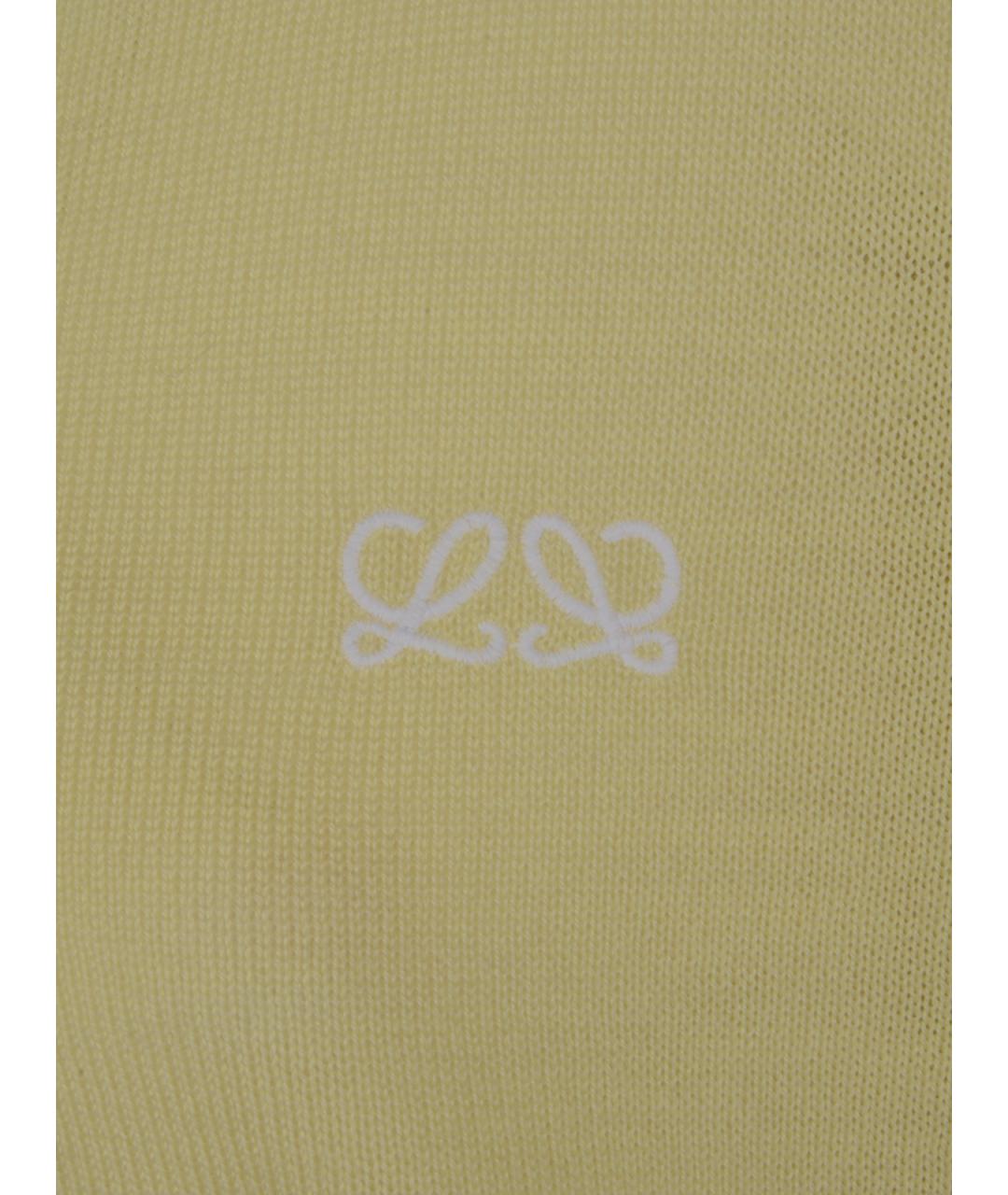 LOEWE Желтый шерстяной джемпер / свитер, фото 3