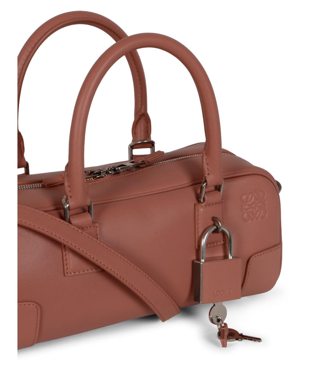 LOEWE Розовая кожаная сумка тоут, фото 4