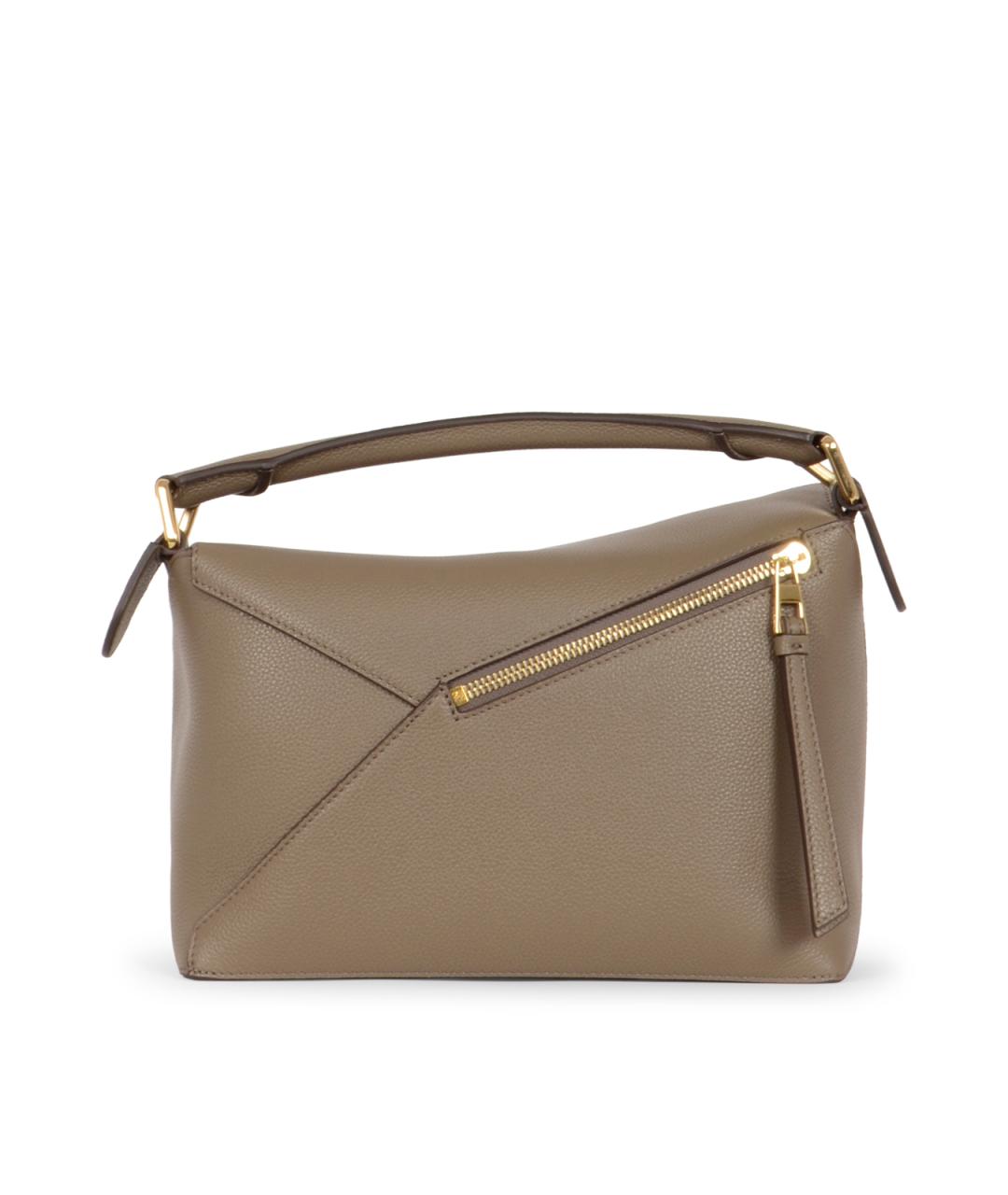 LOEWE Бежевая кожаная сумка через плечо, фото 3