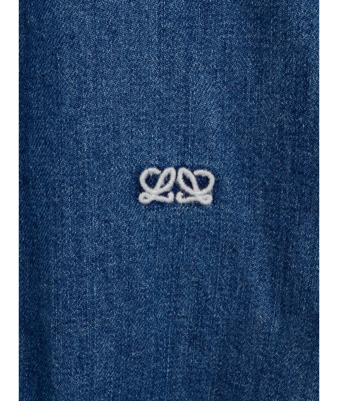 LOEWE Синяя хлопковая рубашка, фото 3