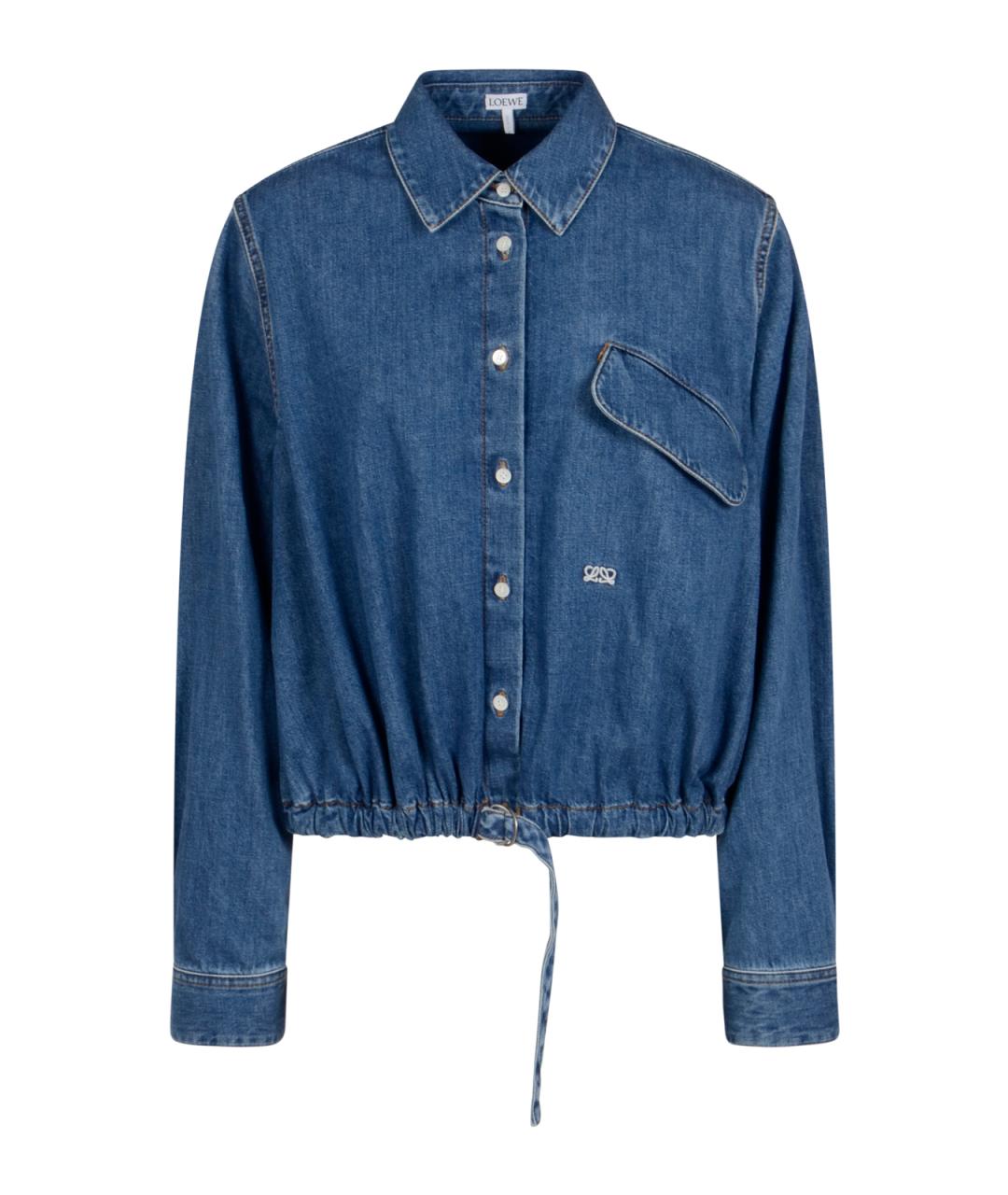 LOEWE Синяя хлопковая рубашка, фото 1