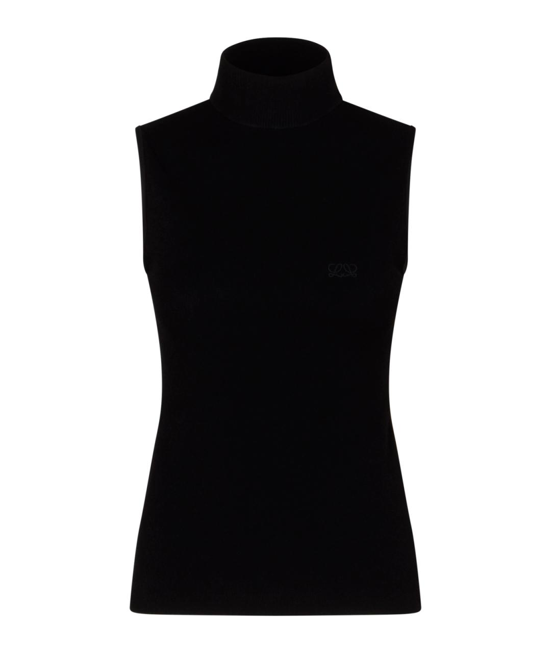 LOEWE Черная вискозная майка, фото 1