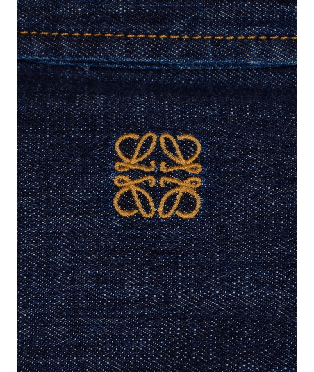 LOEWE Синяя хлопковая рубашка, фото 3