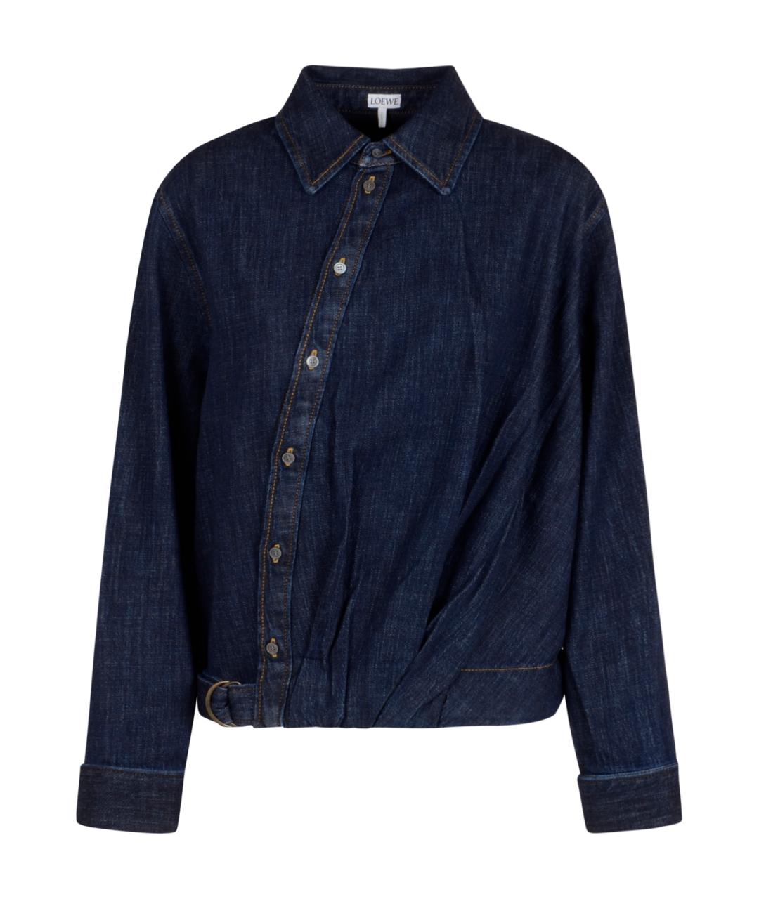 LOEWE Синяя хлопковая рубашка, фото 1