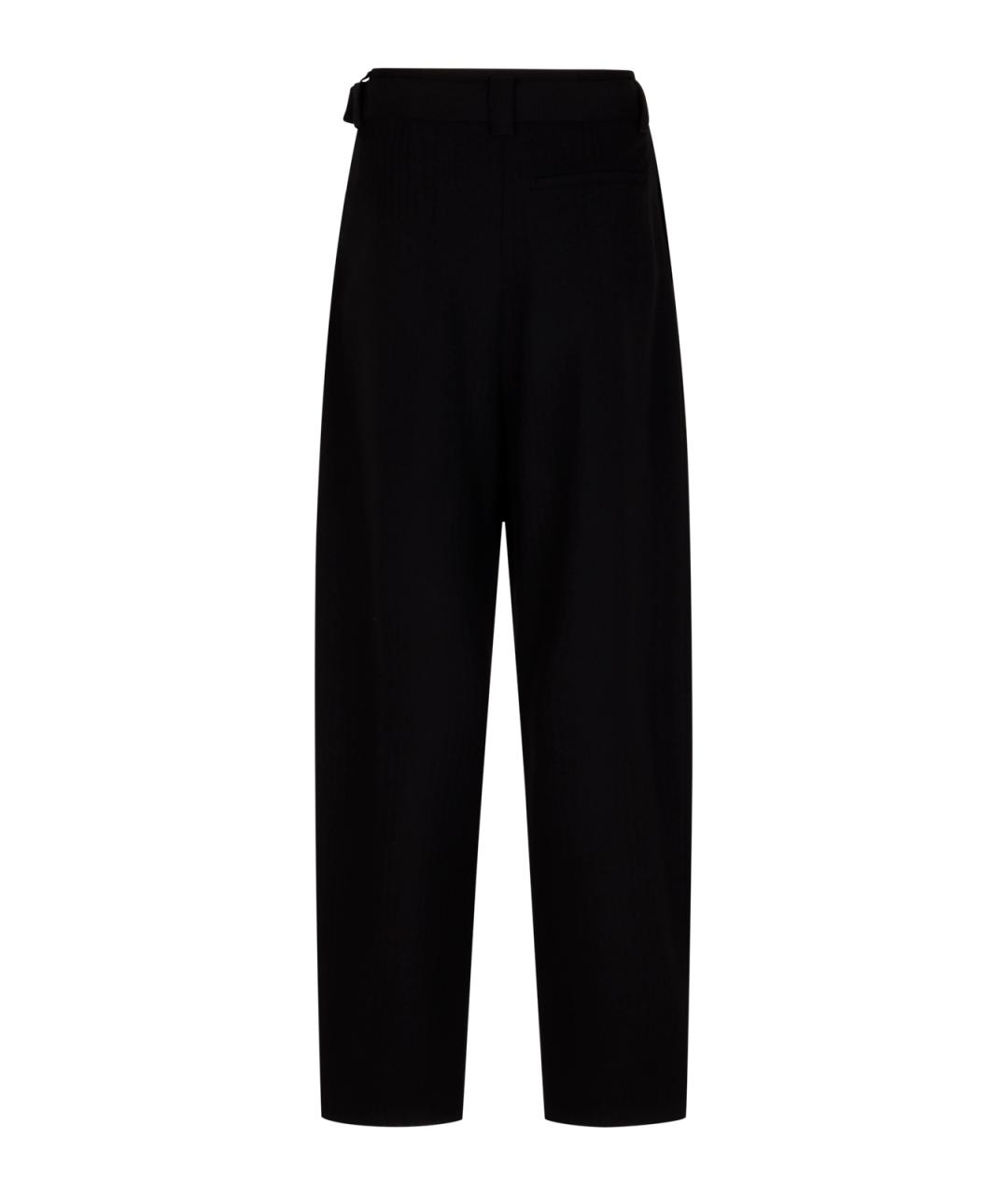 LOEWE Черные хлопковые прямые брюки, фото 2