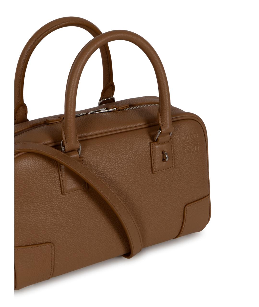 LOEWE Коричневая кожаная сумка тоут, фото 4