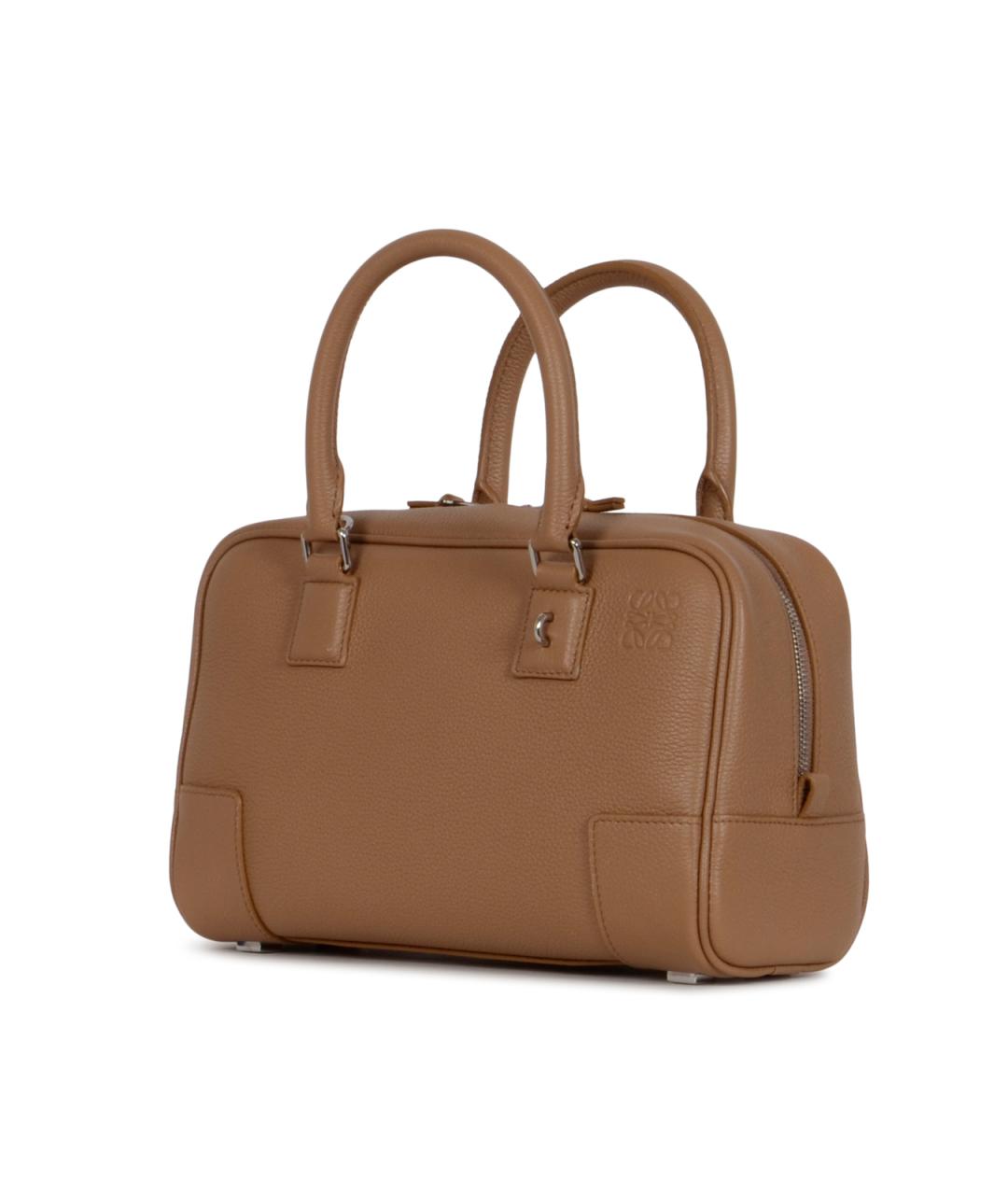 LOEWE Коричневая кожаная сумка тоут, фото 2