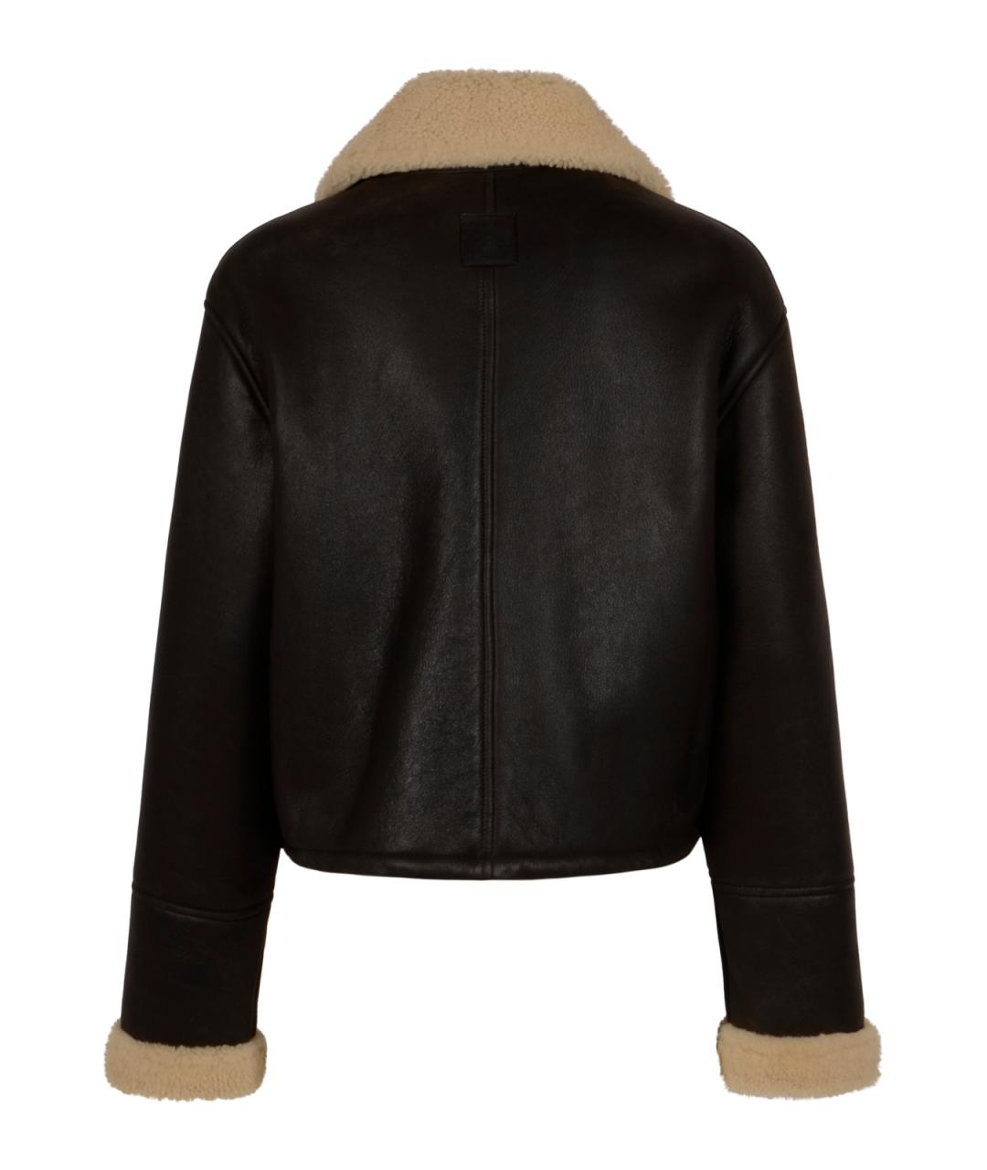 LOEWE Коричневая кожаная куртка, фото 2