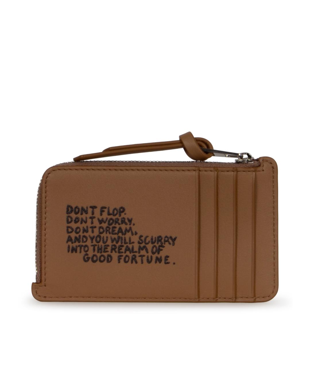 LOEWE Коричневый кожаный кошелек, фото 3