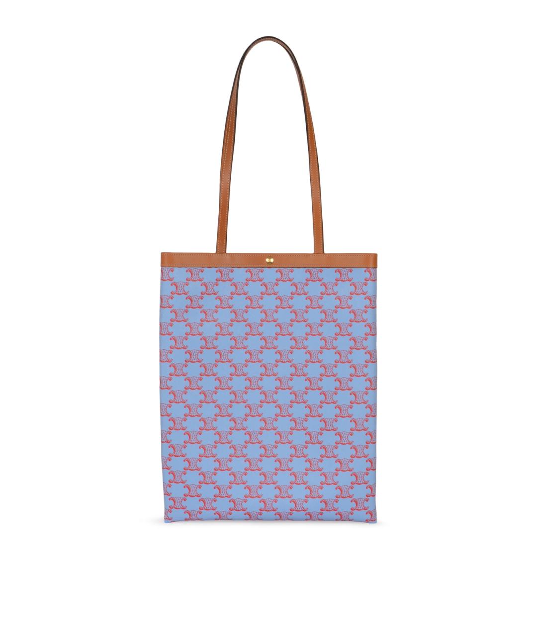 CELINE Голубая сумка тоут, фото 3