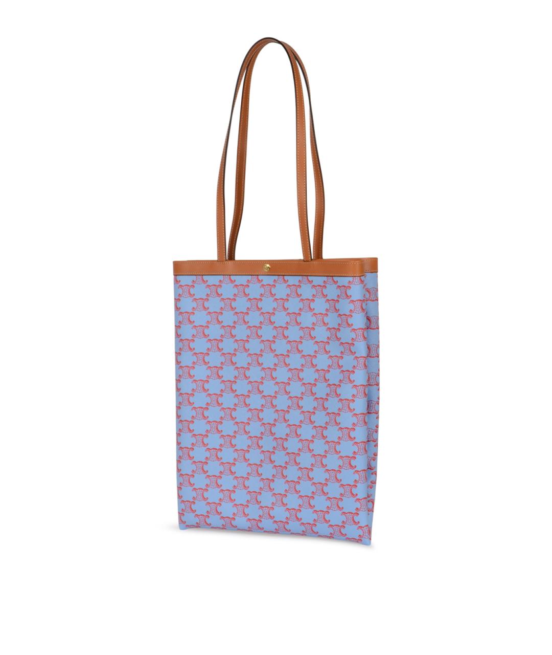 CELINE Голубая сумка тоут, фото 2