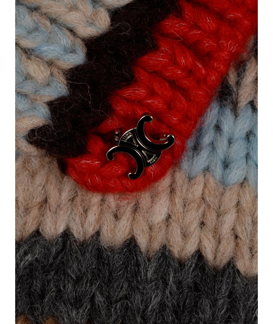 CELINE Мульти шерстяной джемпер / свитер, фото 3