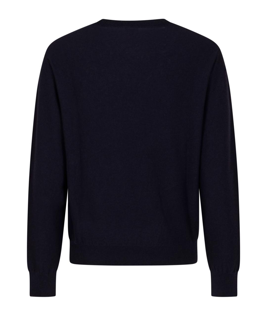 LOEWE Темно-синий шерстяной джемпер / свитер, фото 2