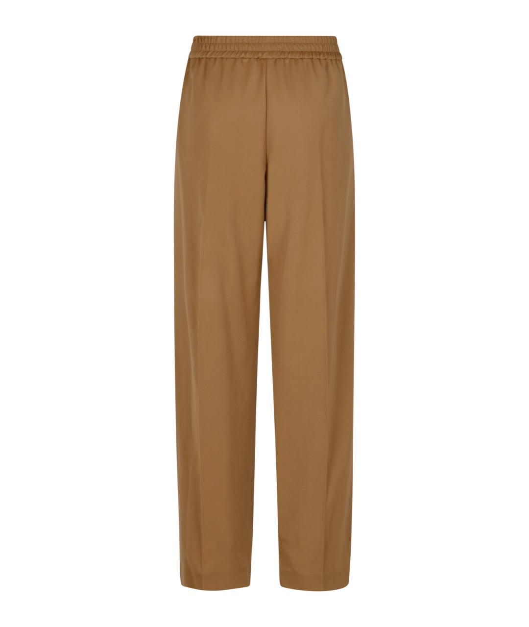 CELINE Коричневые прямые брюки, фото 2