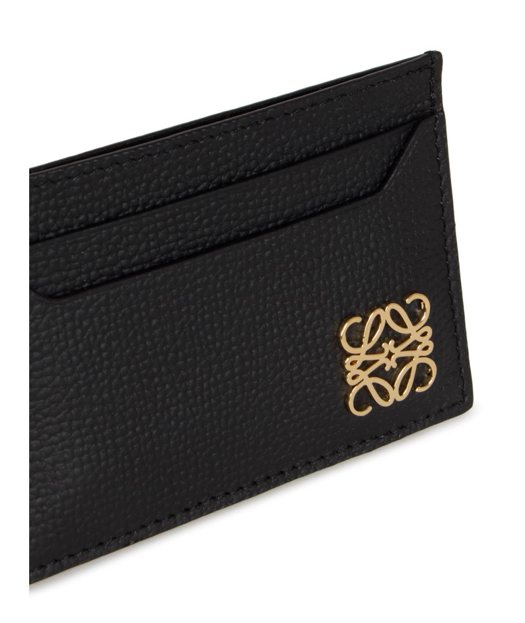 LOEWE Черный кожаный кардхолдер, фото 4