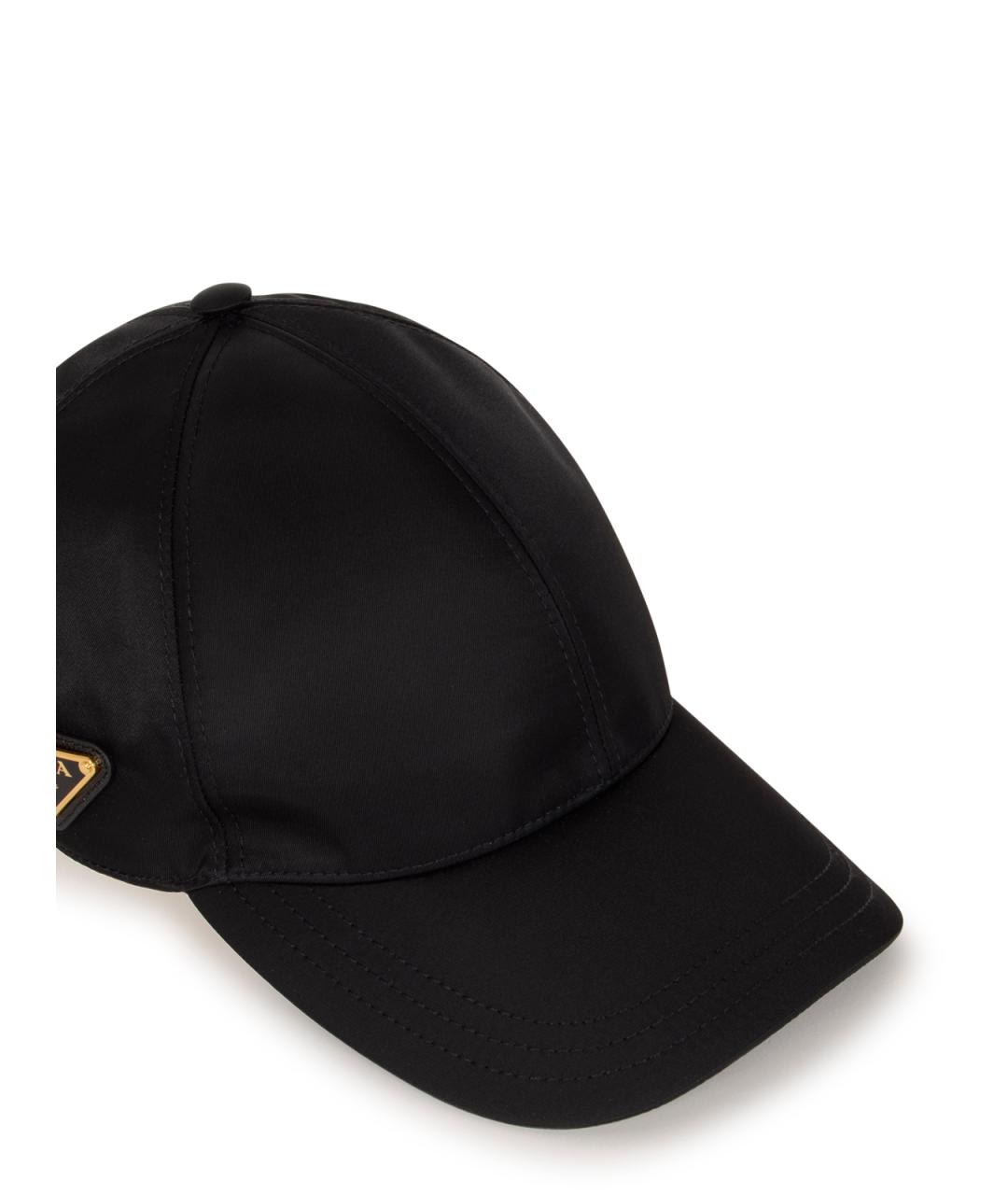 PRADA Черная синтетическая кепка, фото 4