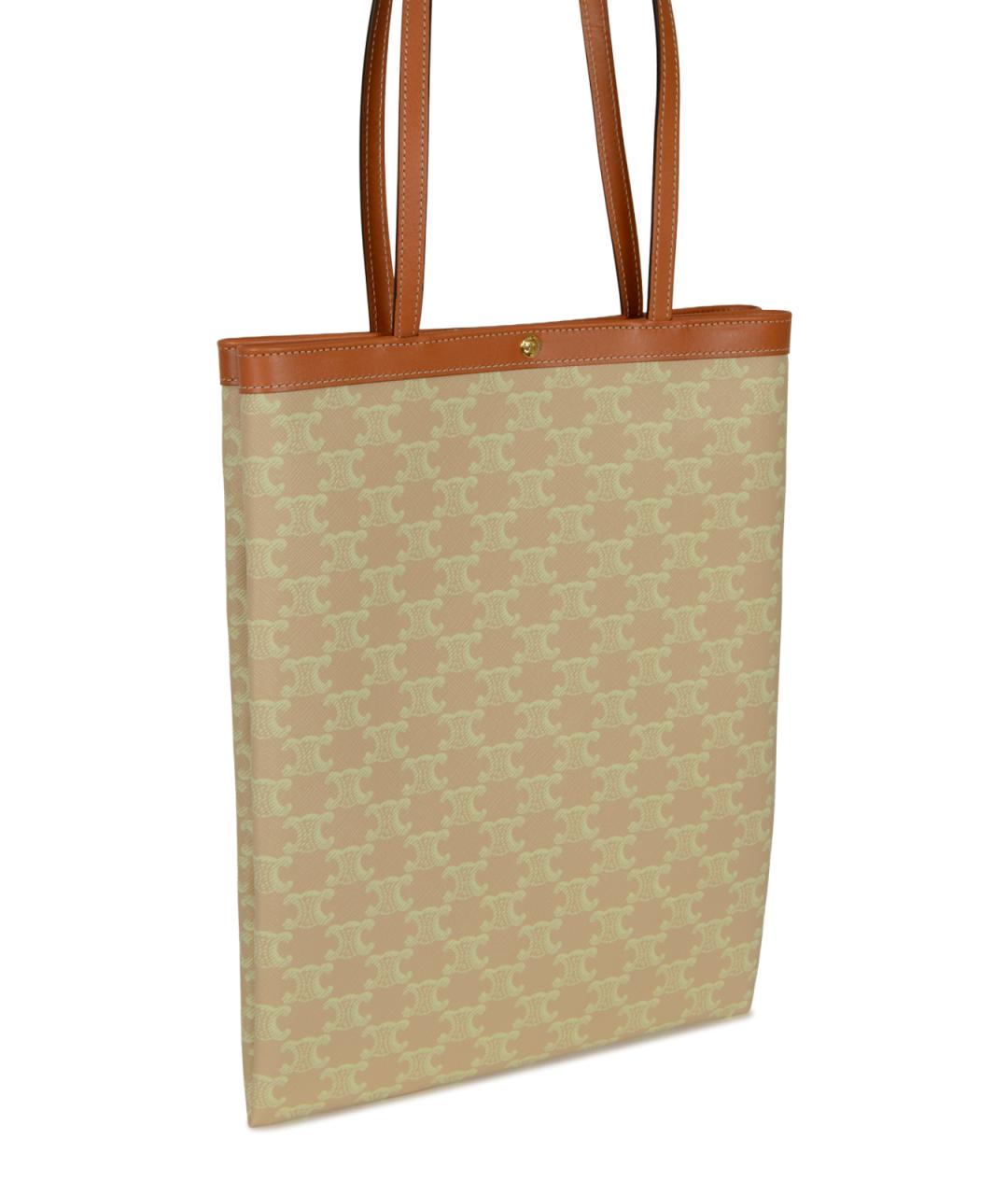 CELINE Бежевая сумка тоут, фото 4