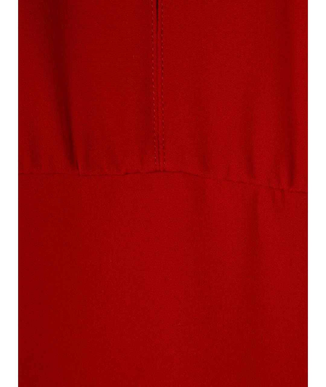 VALENTINO Красное шелковое коктейльное платье, фото 3