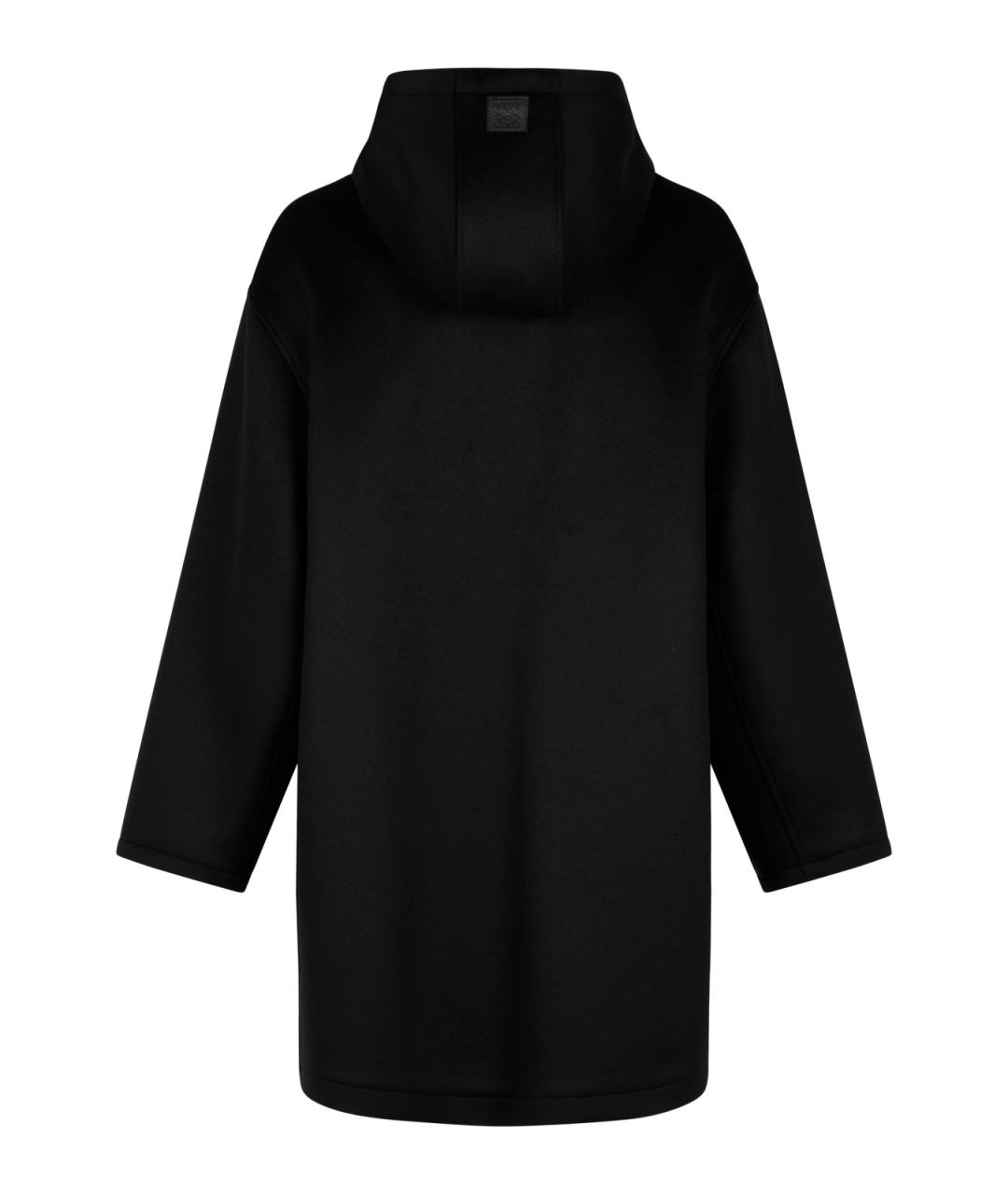 LOEWE Черная шерстяная парка, фото 2