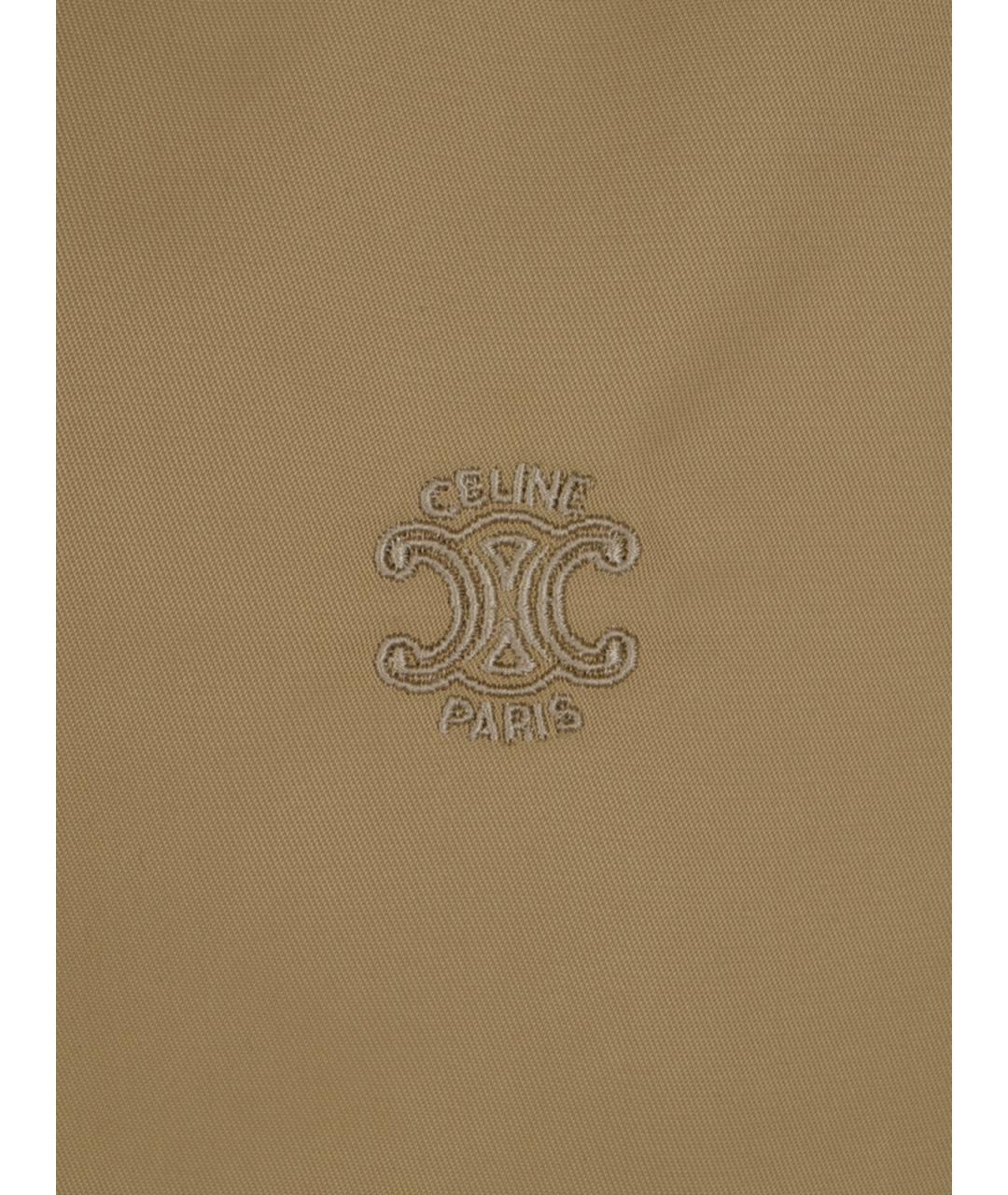 CELINE Бежевая полиамидовая куртка, фото 3