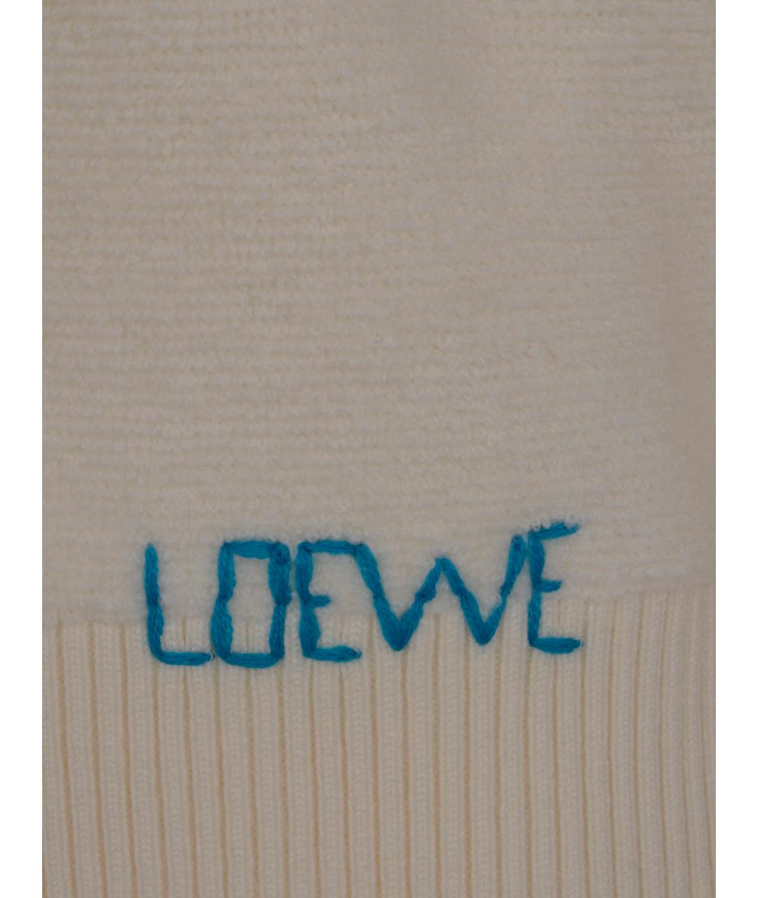 LOEWE Бежевый шерстяной джемпер / свитер, фото 3