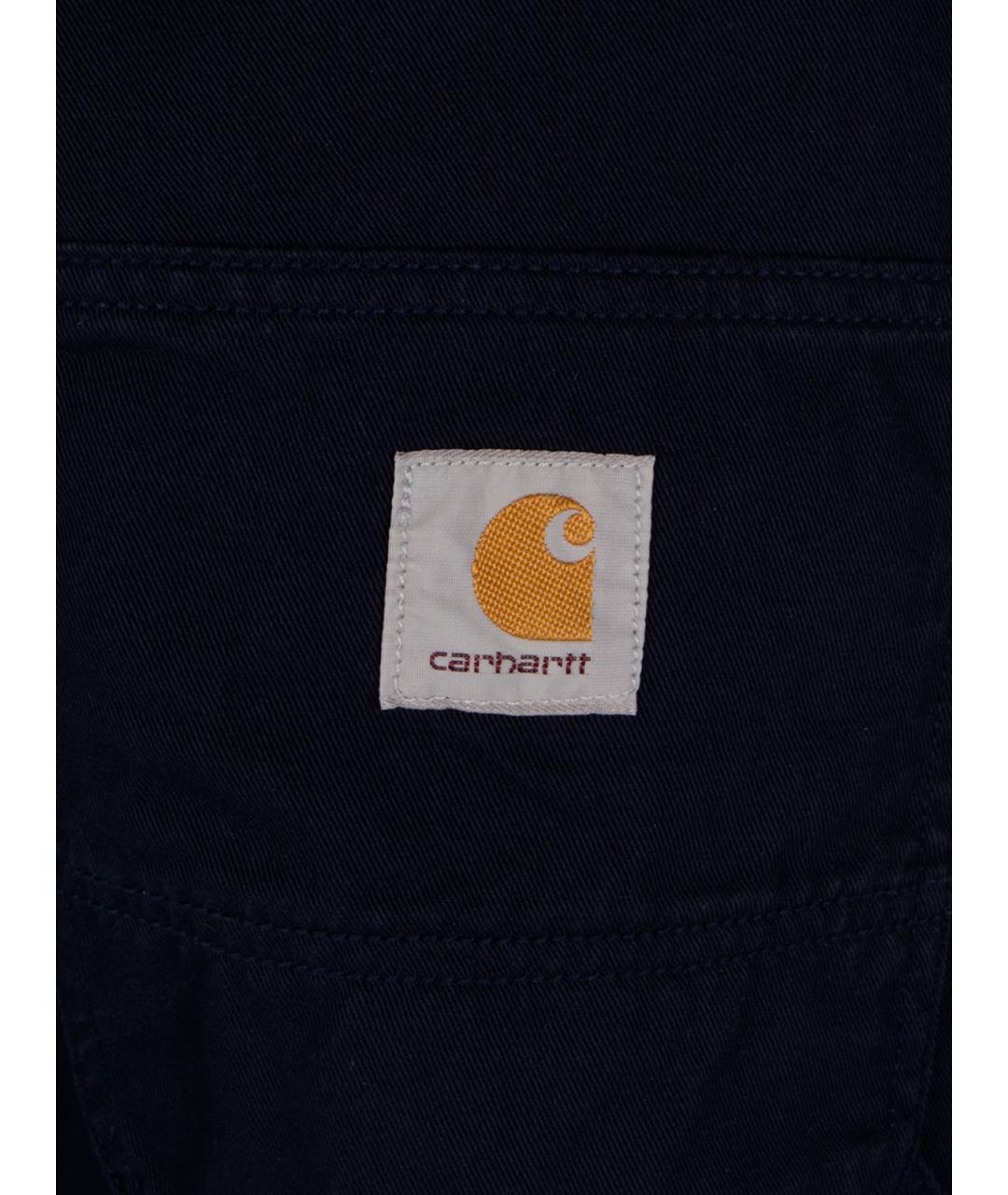 CARHARTT WIP Темно-синие хлопковые повседневные брюки, фото 3