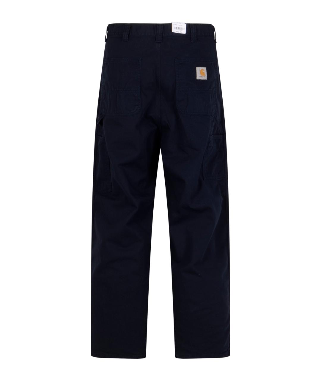 CARHARTT WIP Темно-синие хлопковые повседневные брюки, фото 2