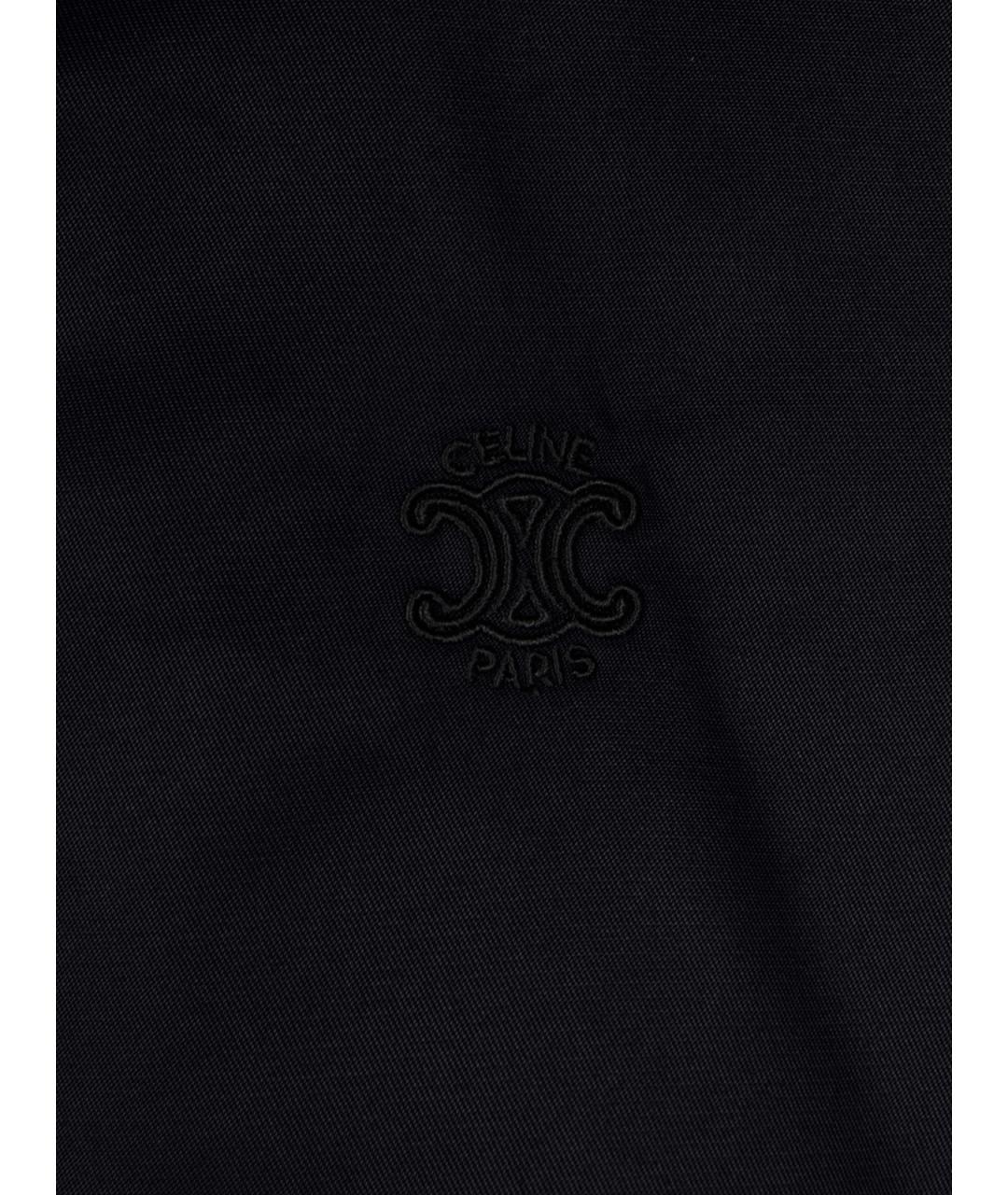 CELINE Черная полиамидовая куртка, фото 3